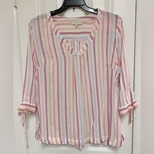 Adrienne Vittadini Striped Blouse